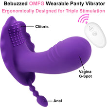 Load image into Gallery viewer, OMFG Wearable Panties Vibrator Remote Control Clitoral Stimulator USB Sex Toy