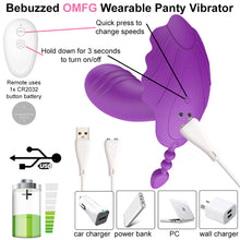 Load image into Gallery viewer, OMFG Wearable Panties Vibrator Remote Control Clitoral Stimulator USB Sex Toy