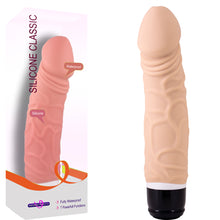 Load image into Gallery viewer, Seven Creations Silicone Classic Patriot 8" Vibrating Dildo Vibrator