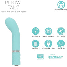 Load image into Gallery viewer, Pillow Talk Racy Bullet Vibrator USB Rechargeable Teal