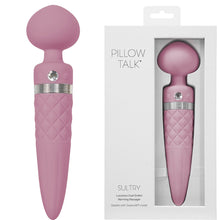 Load image into Gallery viewer, Pillow Talk Sultry Dual Ended Vibrator Warming Wand Pink