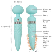 Load image into Gallery viewer, Pillow Talk Sultry Dual Ended Vibrator Warming Wand Teal