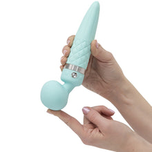 Load image into Gallery viewer, Pillow Talk Sultry Dual Ended Vibrator Warming Wand Teal