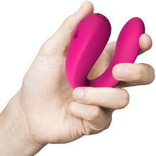 Load image into Gallery viewer, S-HANDE VEBE Couples C-Shape Vibrator G-Spot Wearable Clit Stimulator Pink