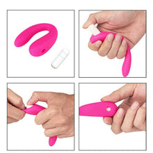 Load image into Gallery viewer, S-HANDE VEBE Couples C-Shape Vibrator G-Spot Wearable Clit Stimulator Pink