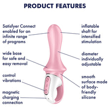 Load image into Gallery viewer, Satisfyer 7" Air Pump Booty 5+ Inflatable G Spot Anal USB APP Vibrator Sex Toy