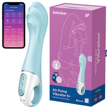 Load image into Gallery viewer, Satisfyer 8" Air Pump Vibrator 5+ Inflatable G Spot Anal USB APP Control Sex Toy