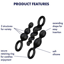 Load image into Gallery viewer, Satisfyer Booty Call Anal Butt Plug Set Silicone 3-Piece Training Kit Sex Toy