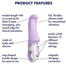 Load image into Gallery viewer, Satisfyer Charming Smile G Spot Clitoral Stimulator Vibrator USB Sex Toy