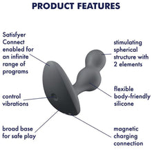 Load image into Gallery viewer, Satisfyer Deep Diver Vibrating Anal Plug APP Control Vibrator Butt USB Sex Toy