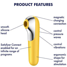Load image into Gallery viewer, Satisfyer Dual Love Clitoral Stimulator G-Spot Vibrator Sucker APP Control USB