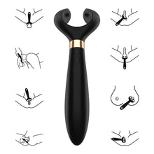 Load image into Gallery viewer, Satisfyer Endless Fun Couples Vibrator Rechargeable Black