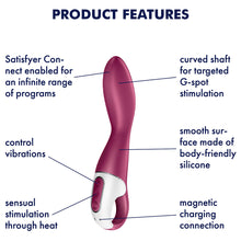 Load image into Gallery viewer, Satisfyer Heated Thrill Warming Vibrator APP Control Vibe USB Couples Sex Toy