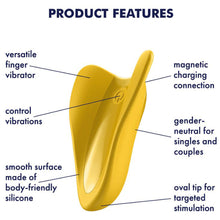 Load image into Gallery viewer, Satisfyer High Fly Finger Vibrator USB Clitoral Nipple Stimulator Unisex Sex Toy