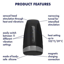 Load image into Gallery viewer, Satisfyer Men Heat Vibration Male Masturbator Pocket Pussy Rechargeable Sex Toy