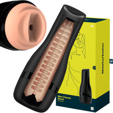 Load image into Gallery viewer, Satisfyer Men Classic Pocket Pussy Male Masturbator Black