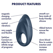 Load image into Gallery viewer, Satisfyer Powerful One Cock Ring APP Control WiFi Couples Penis USB Vibrator