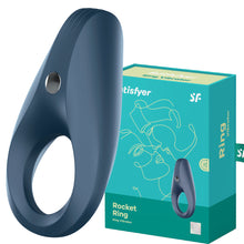 Load image into Gallery viewer, Satisfyer Rocket Cock Ring Vibrating Couples Penis Delay Ejaculation Aid USB