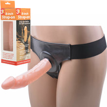Load image into Gallery viewer, SAX 8" 10" Hollow Strap On Dildo Harness Set Unisex Dong Couples Sex Toy