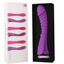 Load image into Gallery viewer, S-Hande TOPI Luxury G-Spot Vibrator Ribbed Rechargeable Vibrating Dildo Sex Toy
