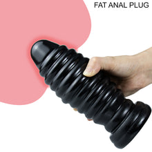 Load image into Gallery viewer, BeBuZZed Spiralboy Anal Butt Plug Suction Cup Black