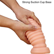 Load image into Gallery viewer, BeBuZZed Spiralboy Anal Butt Plug Suction Cup Black