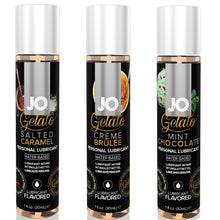 Load image into Gallery viewer, System JO Tri Me Gelato H2O Personal Lubricant Oral Sex Flavoured Lube 3-Pack