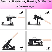 Load image into Gallery viewer, Automatic THRUSTING Sex Machine Telescopic 3XLR Dildo Vibrator 8x Attachments
