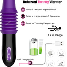 Load image into Gallery viewer, Brutus 11.4" Thrusting Rotating USB Vibrator Large Telescopic Sex Machine