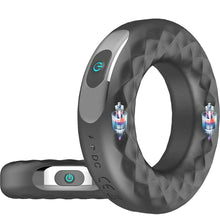 Load image into Gallery viewer, Bebuzzed Zeus Vibrating Cock Ring USB Rechargeable Silicone Penis Ring