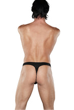 Load image into Gallery viewer, Male Power Zipper Thong Black