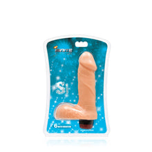 Load image into Gallery viewer, Cock w/ Balls w/ Vibration 6in Vanilla