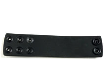 Load image into Gallery viewer, Boneyard 1.5in Silicone Ball Strap - 3 Snap - Black