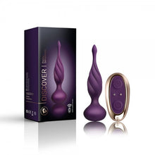Load image into Gallery viewer, Petite Sensation Discover Butt Plug w Remote Purple