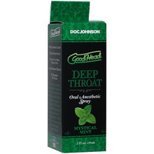 Load image into Gallery viewer, GoodHead Deep Throat Spray Mint 59ml