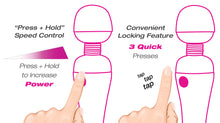 Load image into Gallery viewer, PalmPower Recharge Massage Wand Waterproof Clitoral Stimulator Sex Toy