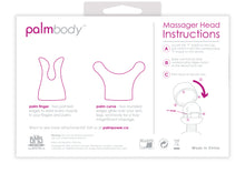 Load image into Gallery viewer, PalmBody Massager Heads for use with PalmPower Wand Massager Palm Power