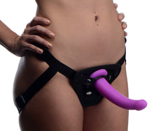 Load image into Gallery viewer, Navigator Silicone G-Spot Dildo with Harness