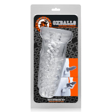 Load image into Gallery viewer, ScrewD Super Squish Corkscrew Jackoff Toy Clear