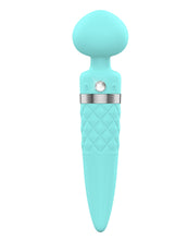 Load image into Gallery viewer, Pillow Talk Sultry Dual Ended Vibrator Warming Wand Teal 677613268198