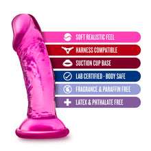 Load image into Gallery viewer, B Yours Sweet N Small Dildo with Suction Cup 4in Pink - LOVEBEE