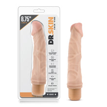 Load image into Gallery viewer, Dr Skin Cock Vibe 6 8.5in Vibrating Cock Beige