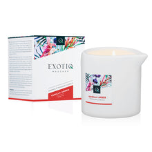 Load image into Gallery viewer, Exotiq Massage Candle Vanilla Amber 200g