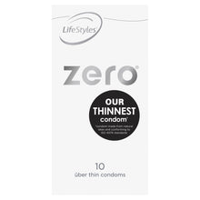 Load image into Gallery viewer, LifeStyles Zero Male Condoms 10 pack