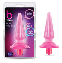 Load image into Gallery viewer, B Yours Basic Vibra Plug Pink - LOVEBEE