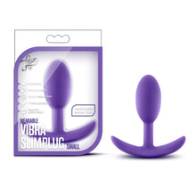 Load image into Gallery viewer, Luxe Wearable Vibra Slim Plug Small Purple