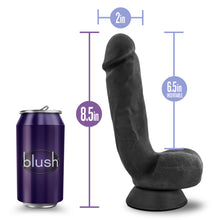 Load image into Gallery viewer, Au Naturel Bold Pound 8.5in Dildo Black - LOVEBEE