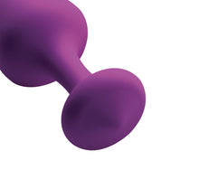 Load image into Gallery viewer, Purple Pleasures 3 Piece Silicone Anal Plugs