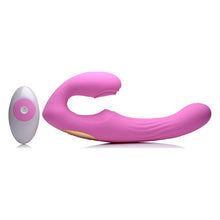 Load image into Gallery viewer, 15X U-Pulse Strapless Strap-On w Remote Pink