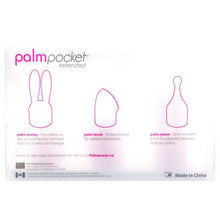 Load image into Gallery viewer, PalmPower Pocket Extended Silicone Massage Heads 3 Pc Set